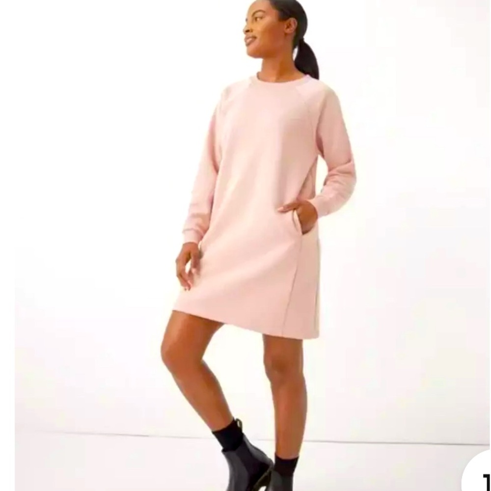 Pact Large Organic Cotton Dress-Pink